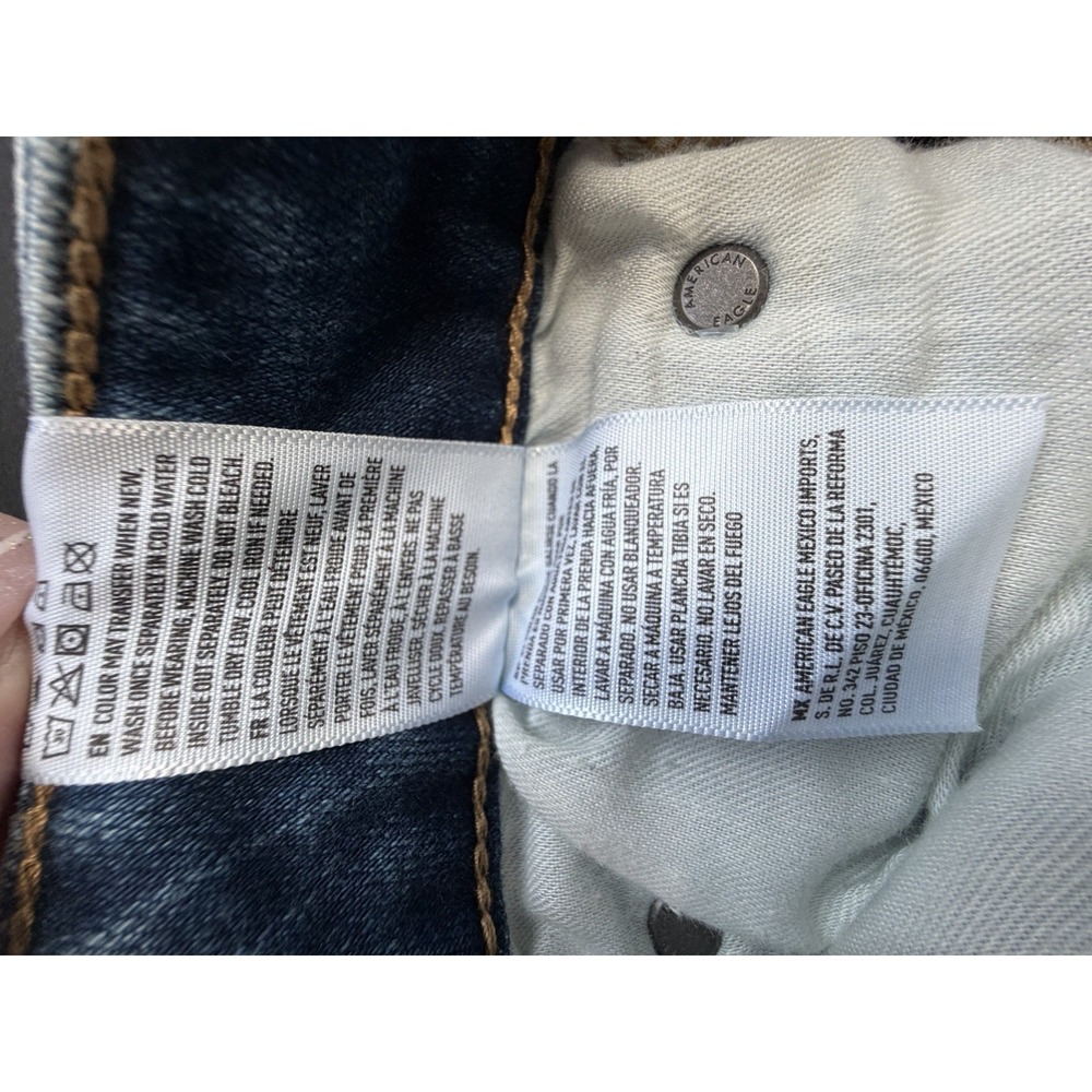 American Eagle Mens Jeans Flex Slim Destroyed 38x32 - Picture 10 of 16